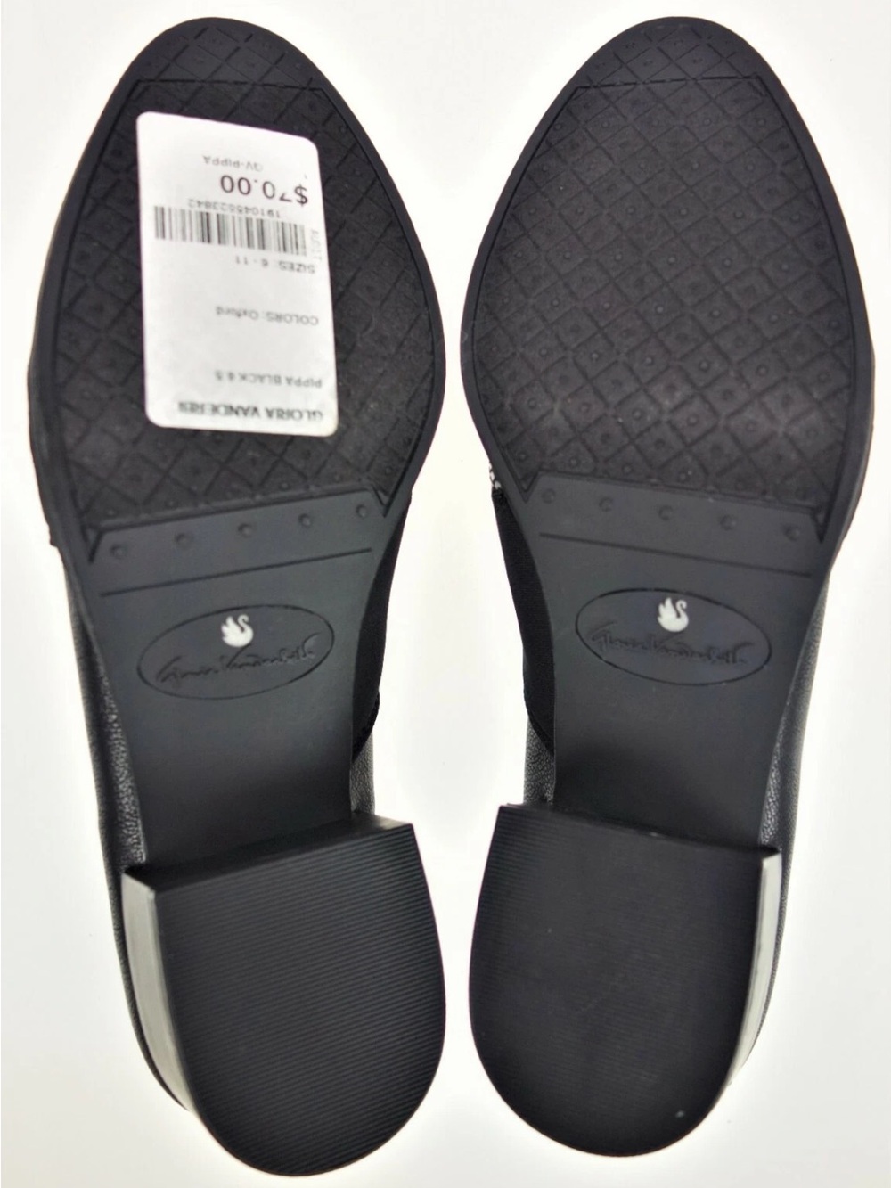 8.5W Gloria Vanderbilt Pippa Black Slip On Block Heel Loafer Memory Foam Womens - Picture 5 of 6